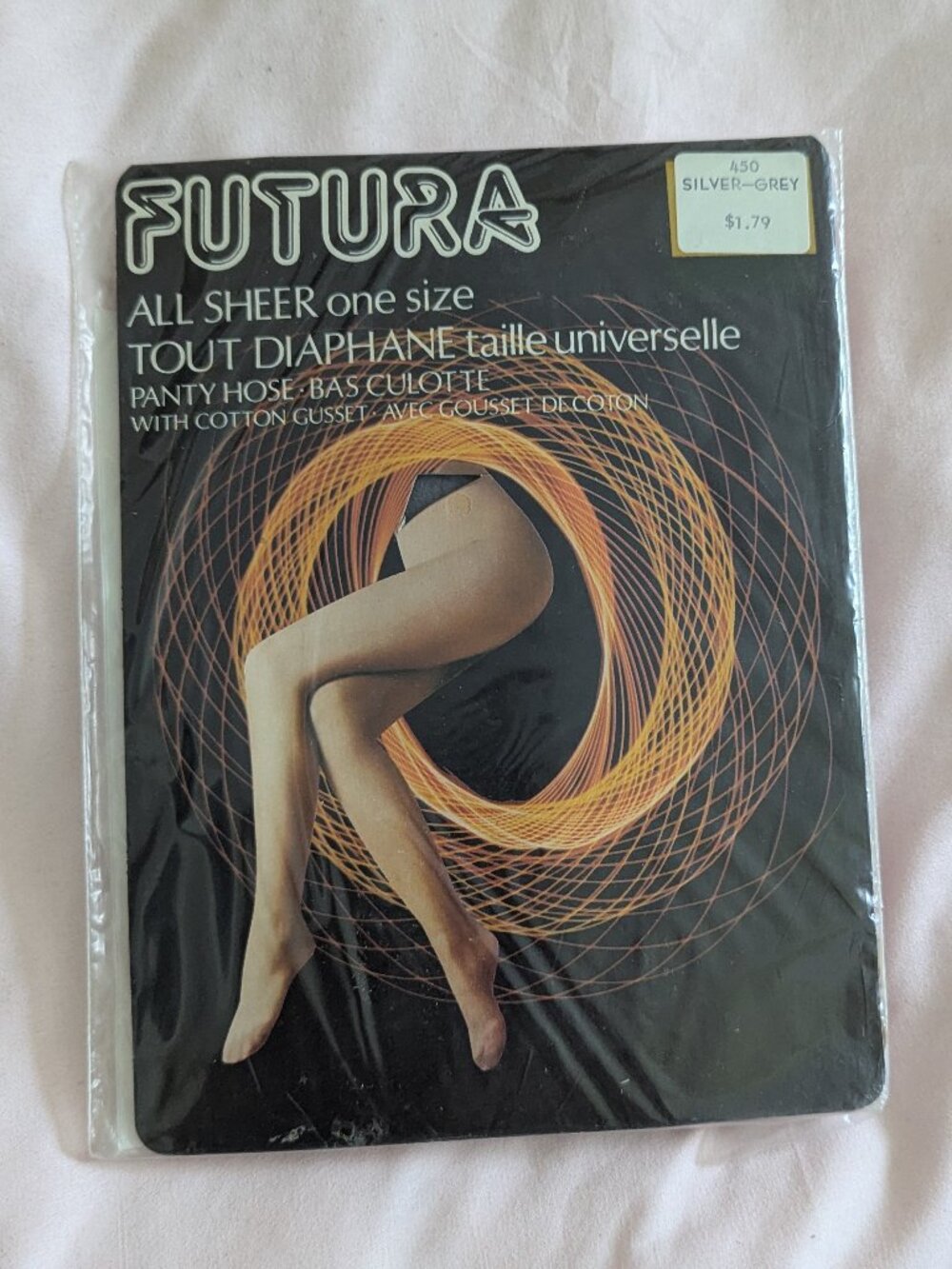 Futura Silver-Grey All Sheer Pantyhose OS